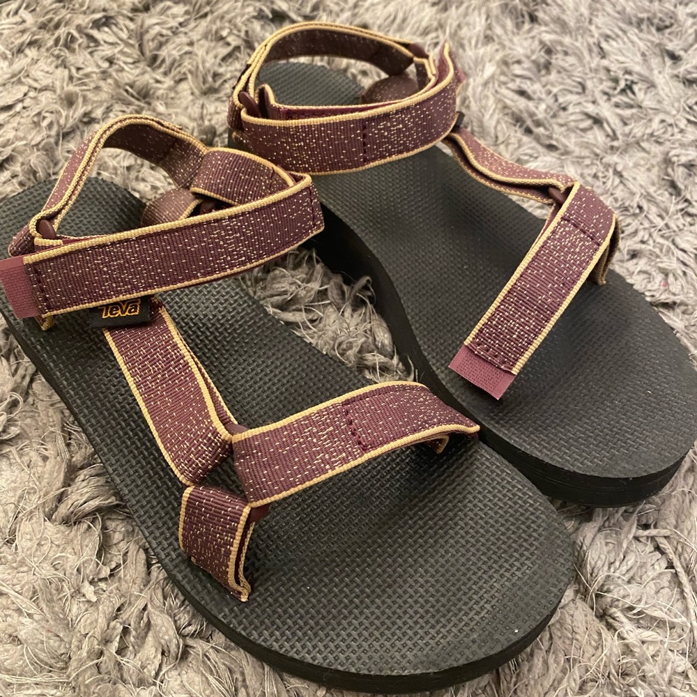 Teva Midform Universal Sandals - Burgundy & Gold